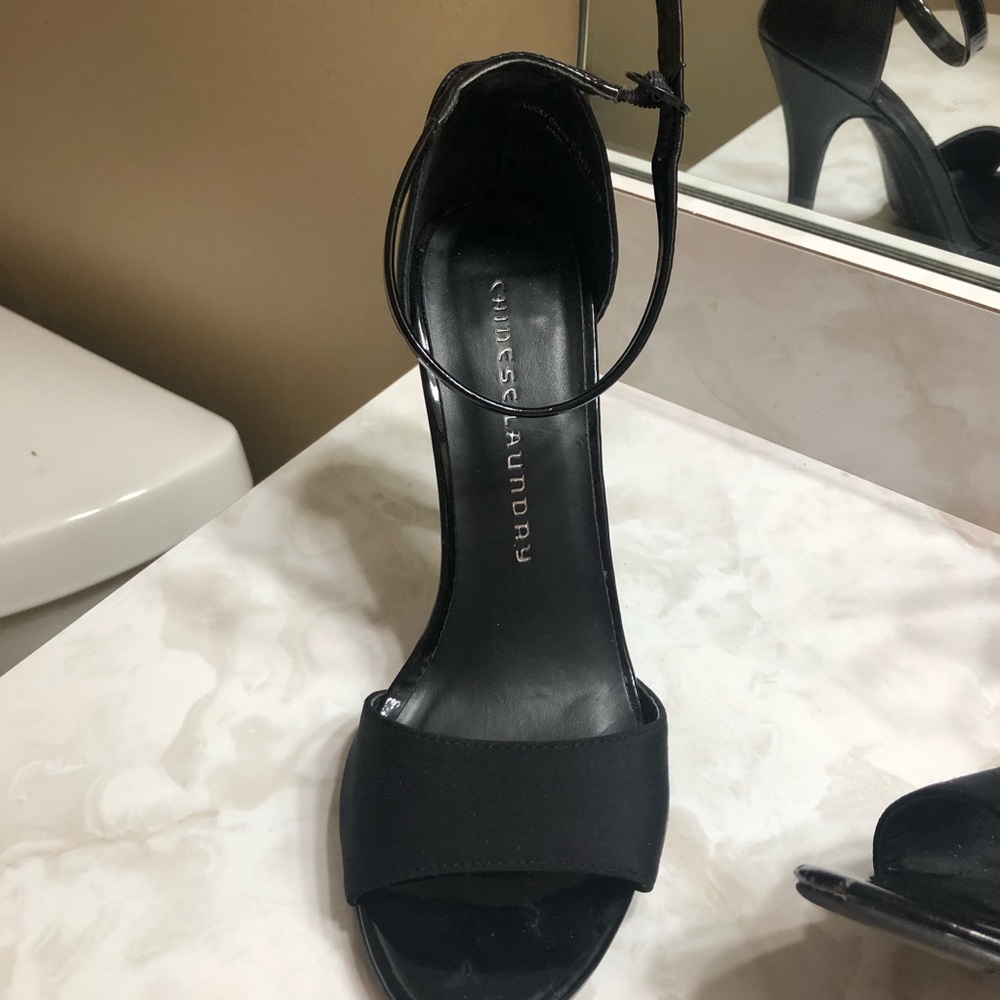 4” Satin-Look Stilettos (Black, Size 6.5M) - Picture 3 of 9
